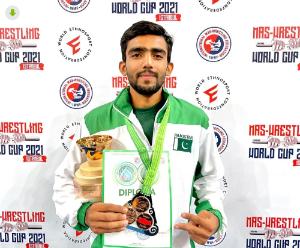 Muhammad Saad became a national hero in Pakistan for his outstanding results in Yakut mas-wrestling