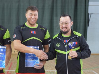 Friendly meeting of Mongolian and ASAU mas-wrestling teams