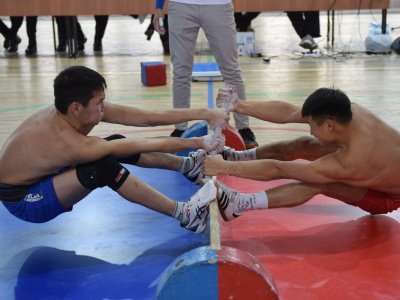 Friendly meeting of Mongolian and ASAU mas-wrestling teams