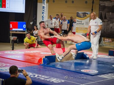 Anthems of Kyrgyzstan, Russia and Slovakia played in honor of the winners in Bardejov