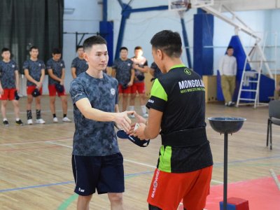 Friendly meeting of Mongolian and ASAU mas-wrestling teams