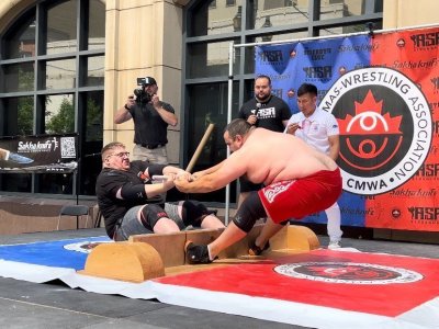 100% success of Calgary Mas-wrestling Tournament