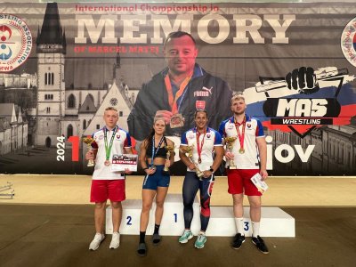 Anthems of Kyrgyzstan, Russia and Slovakia played in honor of the winners in Bardejov